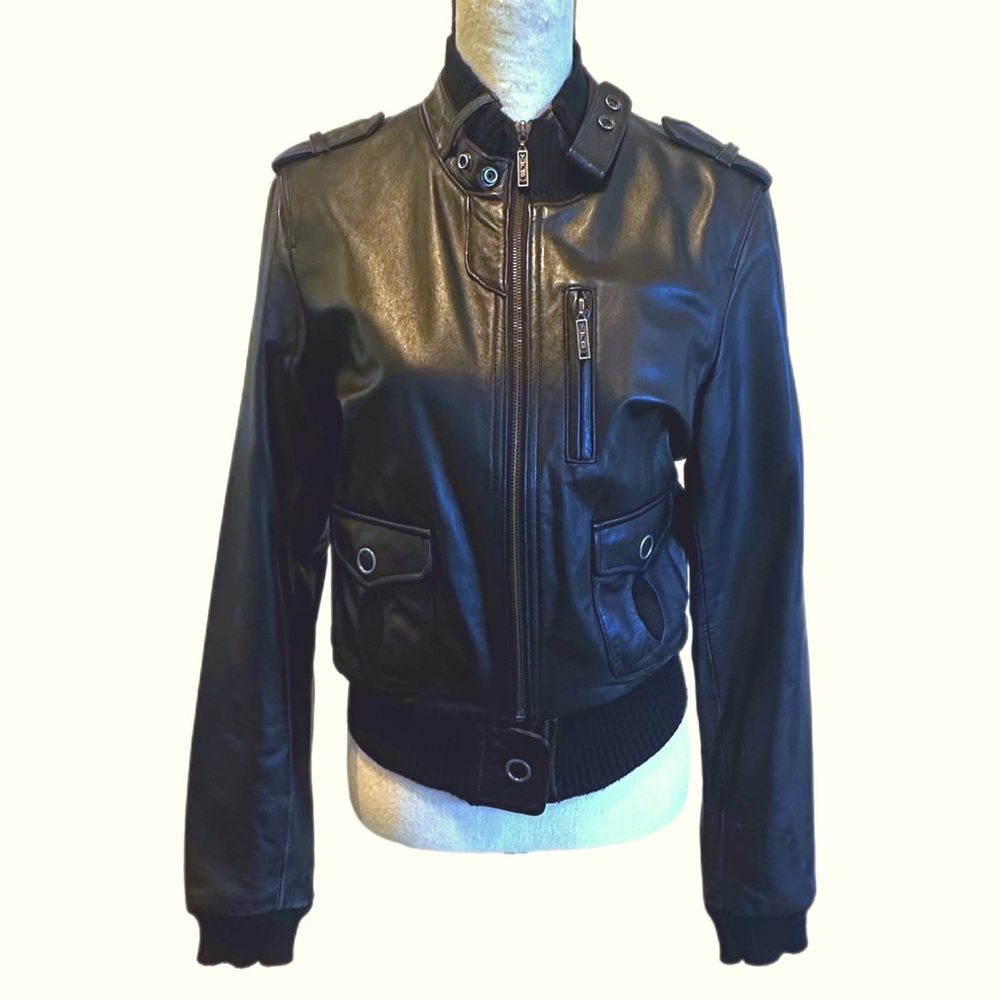 YFB Young Fabulous & Broke Leather Bomber Jacket